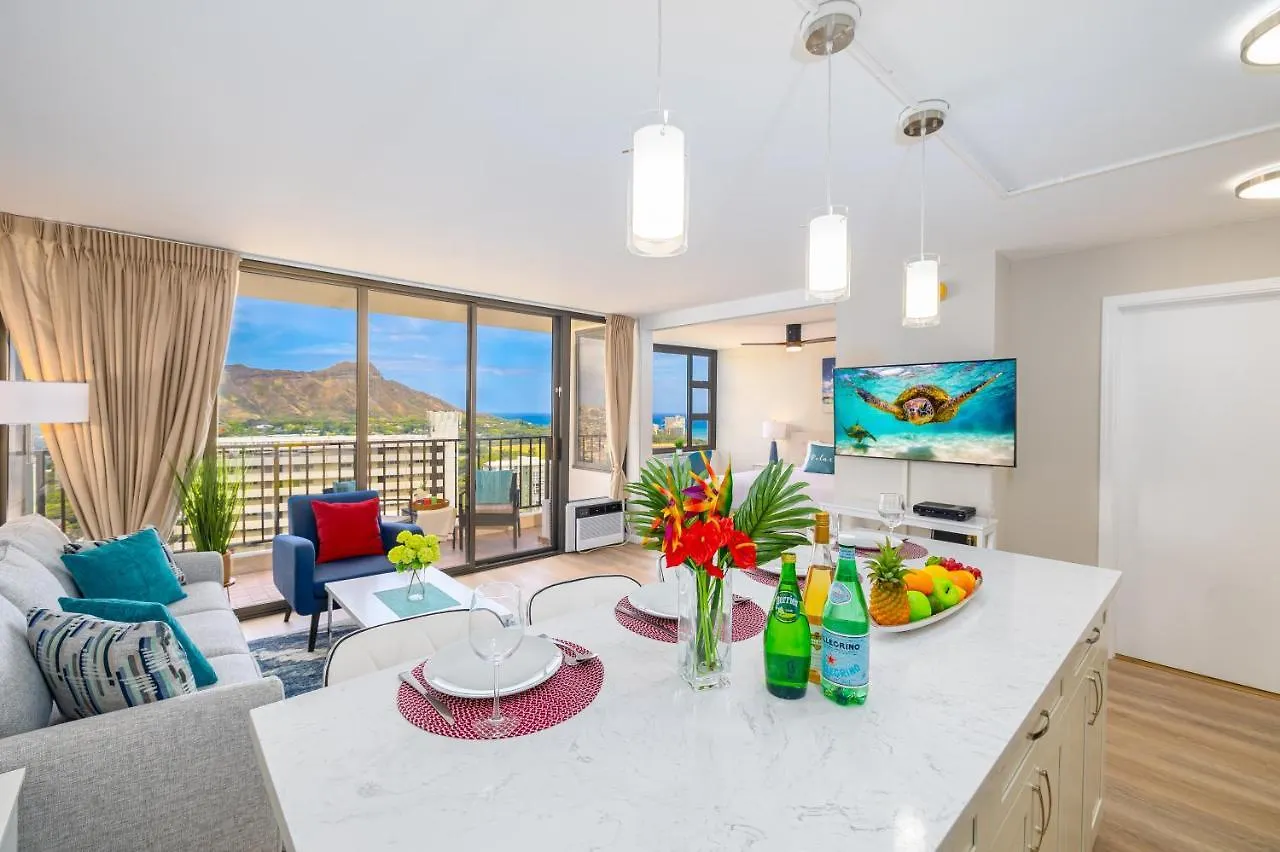 Apartmán Fabulous Ocean & Diamond Head View With Free Parking! Honolulu USA